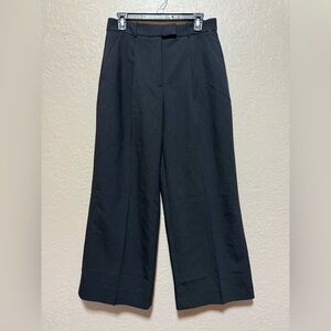 Abercrombie & Fitch Tailored Straight Pant Size 28/6 Short Black